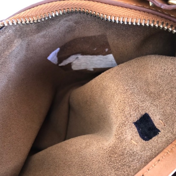 Aquatalia Leather Tassle Embossed Handle Hobo Bag - Picture 7 of 8